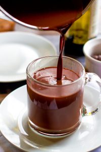 winter wedding planning hot cocoa and red wine