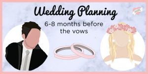 6 month wedding planning header