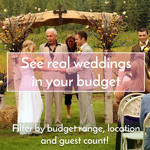 See Real Weddings in your Budget Range