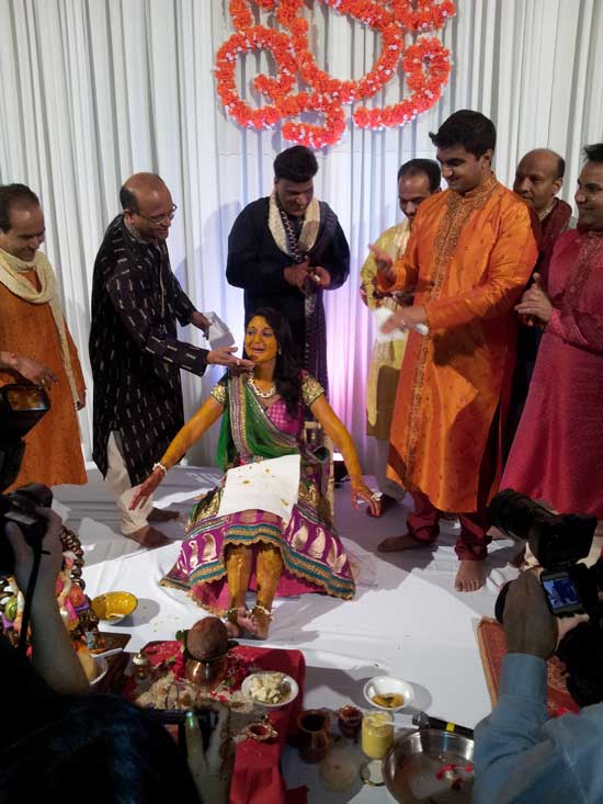 It's simple to capture photos and video at the Mehndi with WeddingMix