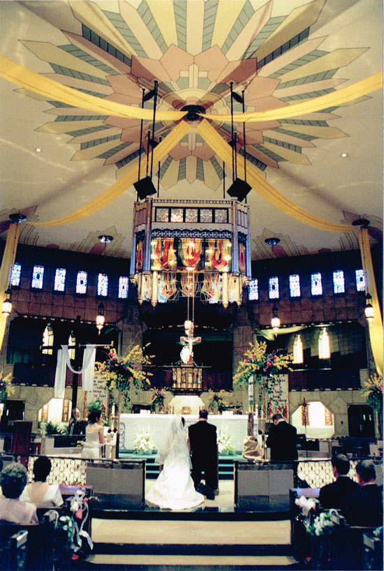 Wedding at National Shrine of the Little Flower Royal Oak