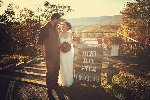 DIY wedding sign best day ever