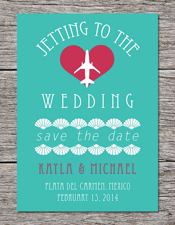 Destination Wedding Save the Date 