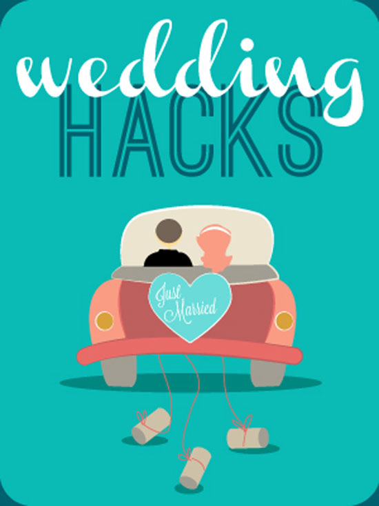 With a little creativity and 'hacking' it is possible to cut out a lot of time and money in the planning stages of a wedding. If you are planning a wedding or know someone that is in the process, share this graphic with them. Chances are it will save them a lot of stress. Thanks @weddingmix! 