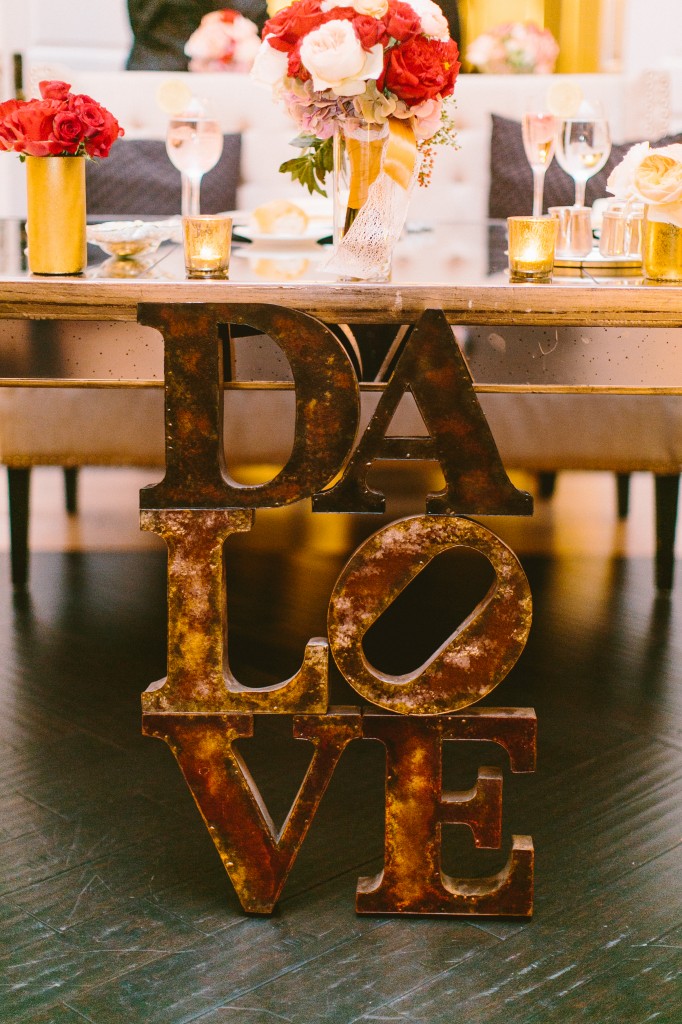 DIY Centerpiece Love