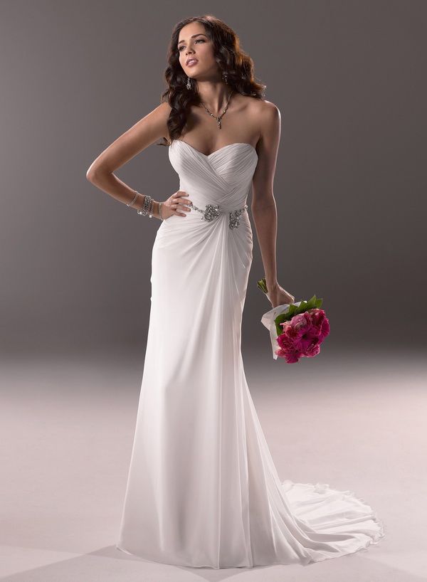 affordable sheath wedding dress