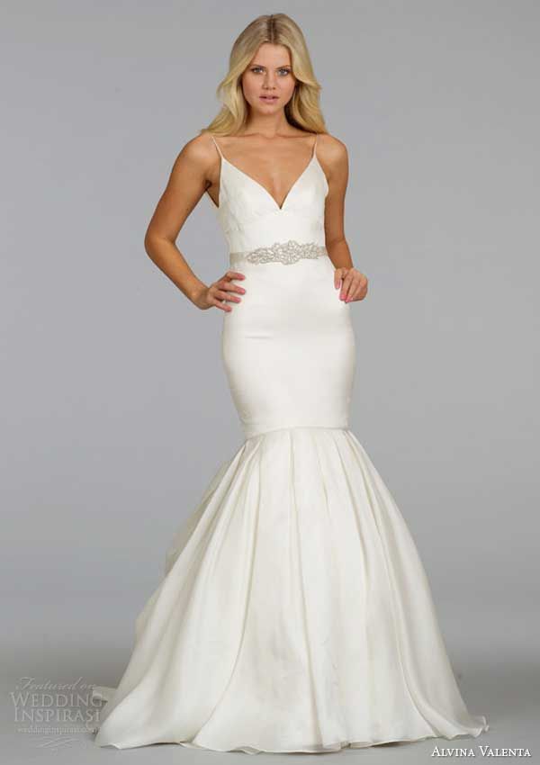 Beautiful trumpet wedding gown