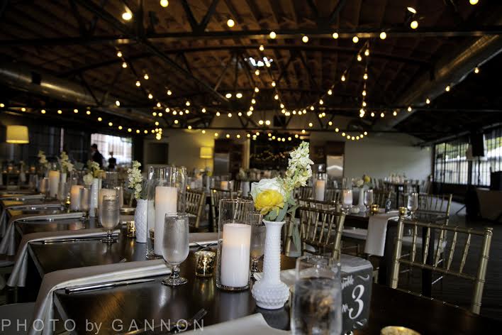 Rustic wedding reception idea